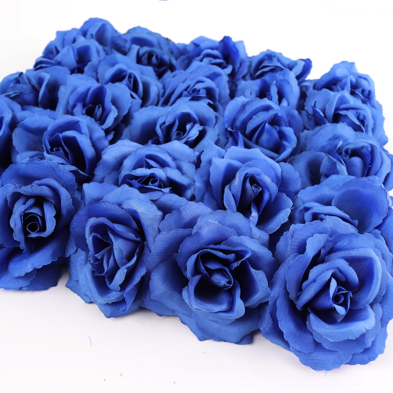 50-Pack: Royal Blue Rose Picks, 8" Long, 3" Wide, Realistic Faux Floral Arrangement for Home & Event Decor by Floral Home®
